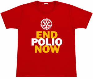 Camiseta Infantil End Polio Now - do nº 1 ao nº 12