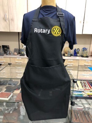 Avental ROTARY ajustável com bolso frontal - PRETO