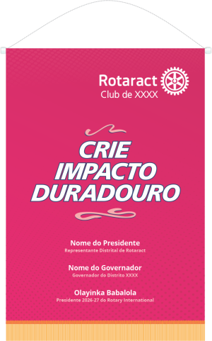 Banner Médio Rotaract MP 2026-27 com Crachá Presidente Grátis